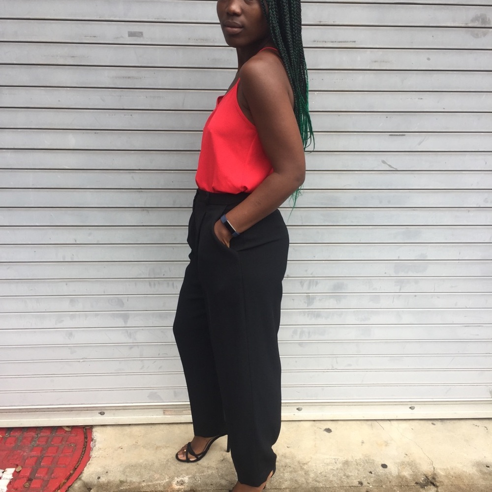 High waisted tailor trousers